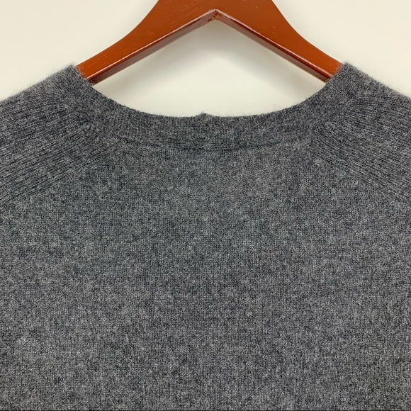 Oversized White & Warren 100% Cashmere Sweater Gray Navy Blue Multi Size XS/S - Picture 7 of 16